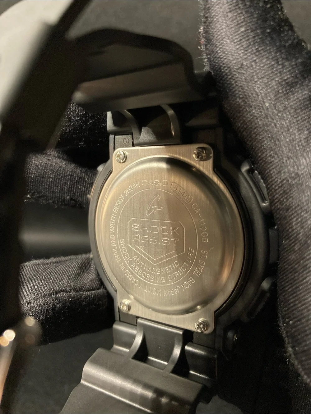 Black and White G Shock Ga110